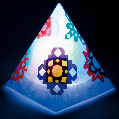 和紙ランプシェード 四角錘 | 造ハウ.com