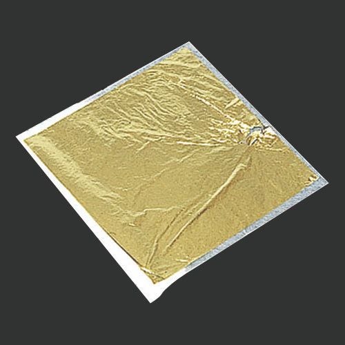 七宝焼　材料　釉薬　銀箔　金箔　ビーズ 銀用七宝材料 金ぱく(109×109mm、厚さ1ミクロン) | 造ハウ.com