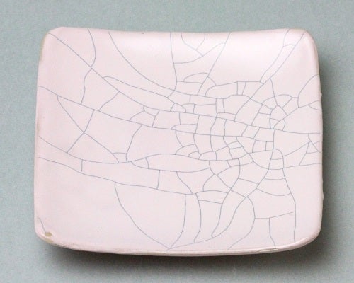 和モダンな陶芸釉薬・クラック釉＋貫入染め顔料